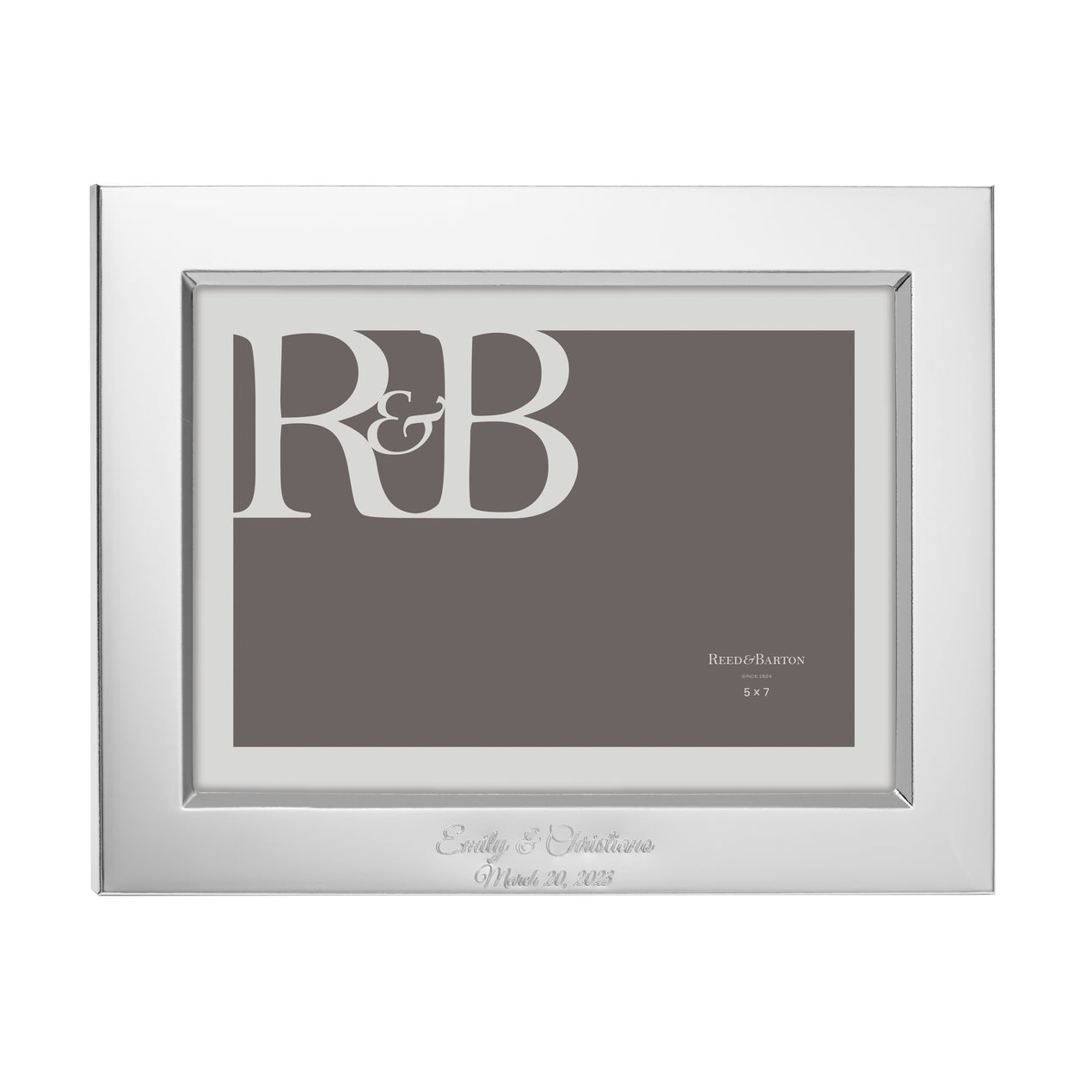 Family 4x6 Photo Frame Lower Case Silver Word